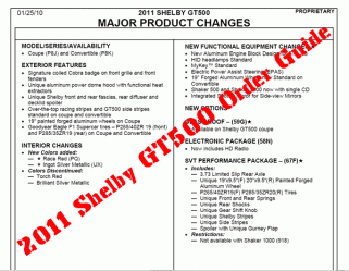 2011ShelbyGT500OrderGuide