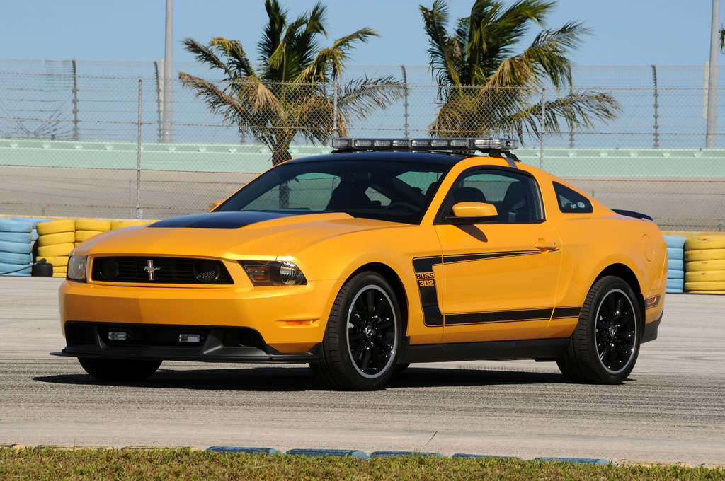 Yellow Blaze 2012 Mustang Boss 302 set to pace Ford 300 NASCAR Nationwide F...