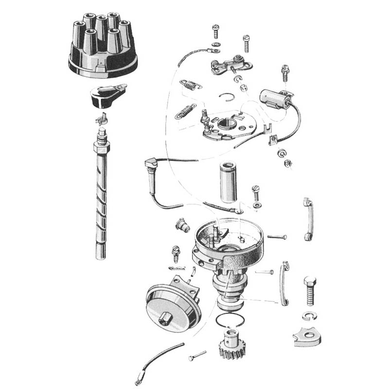 66 Mustang Distributor - 6 Cylinder