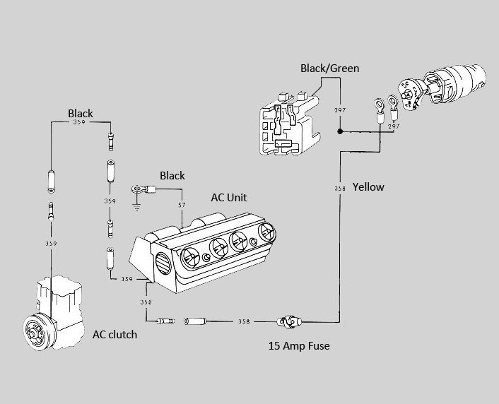 Electrical Schematic for 1966 Mustang A/C