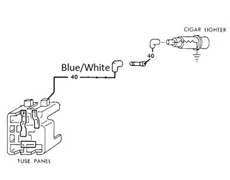 Electrical Schematic for 1966 Mustang Cigar Lighter