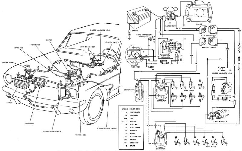 Electrical Schematic for 1966 Mustang Ignition & Charging