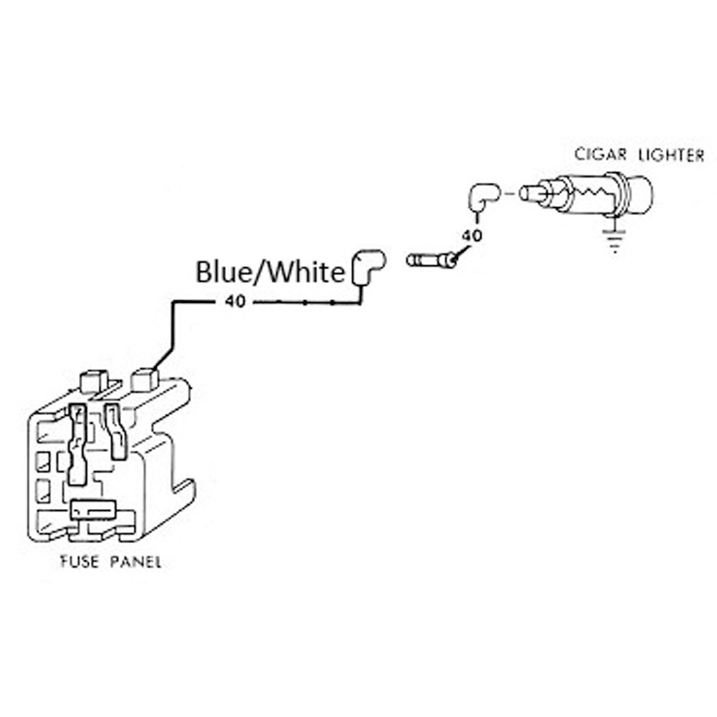 Electrical Schematic for 1965 Mustang Cigar Lighter
