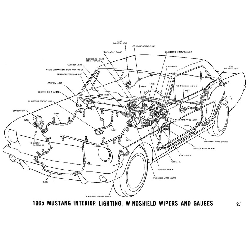 Electrical Harness for 1966 Mustang Interior Accessories