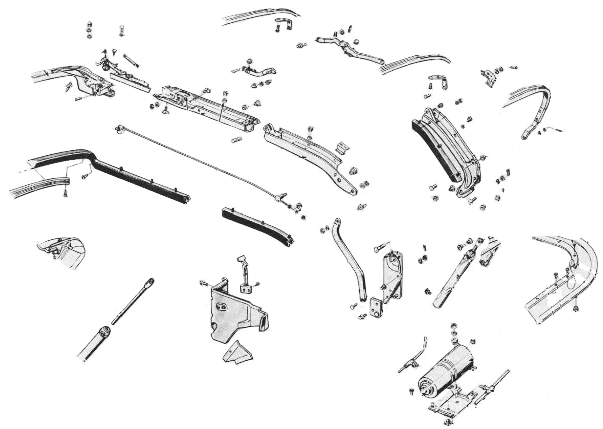 1968 Mustang Convertible Top Drawing