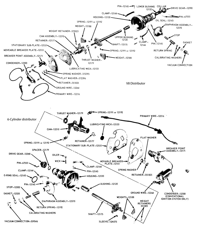 1968 Mustang 1968 Mustang Distributor Diagram