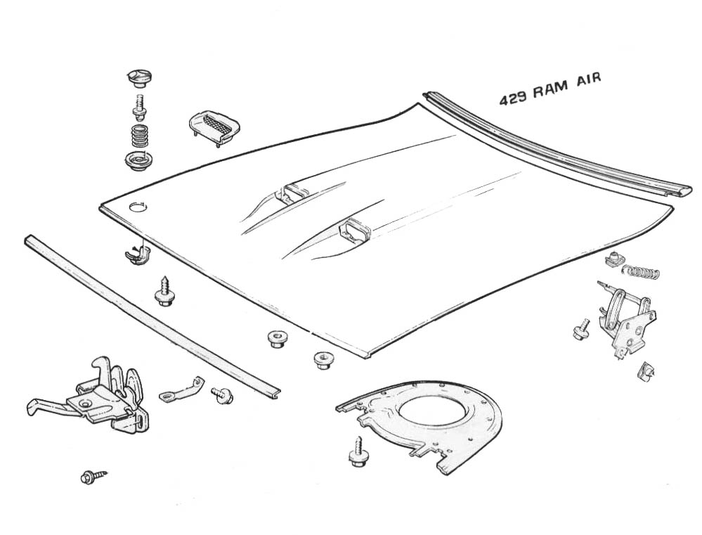 1971 Mustang hood