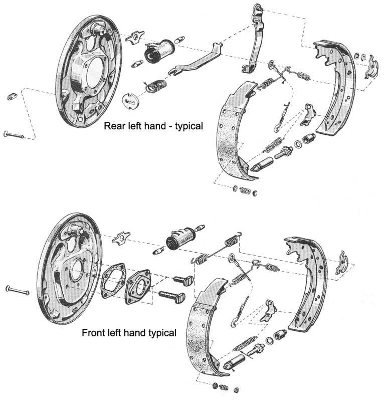 1968 Mustang Drum Brake Front & Rear