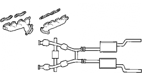 1998 Ford Mustang Exhaust