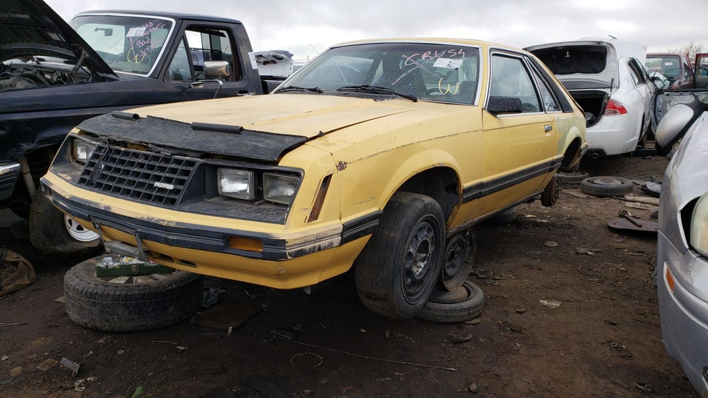 Medium Yellow 1982 Ford Mustang