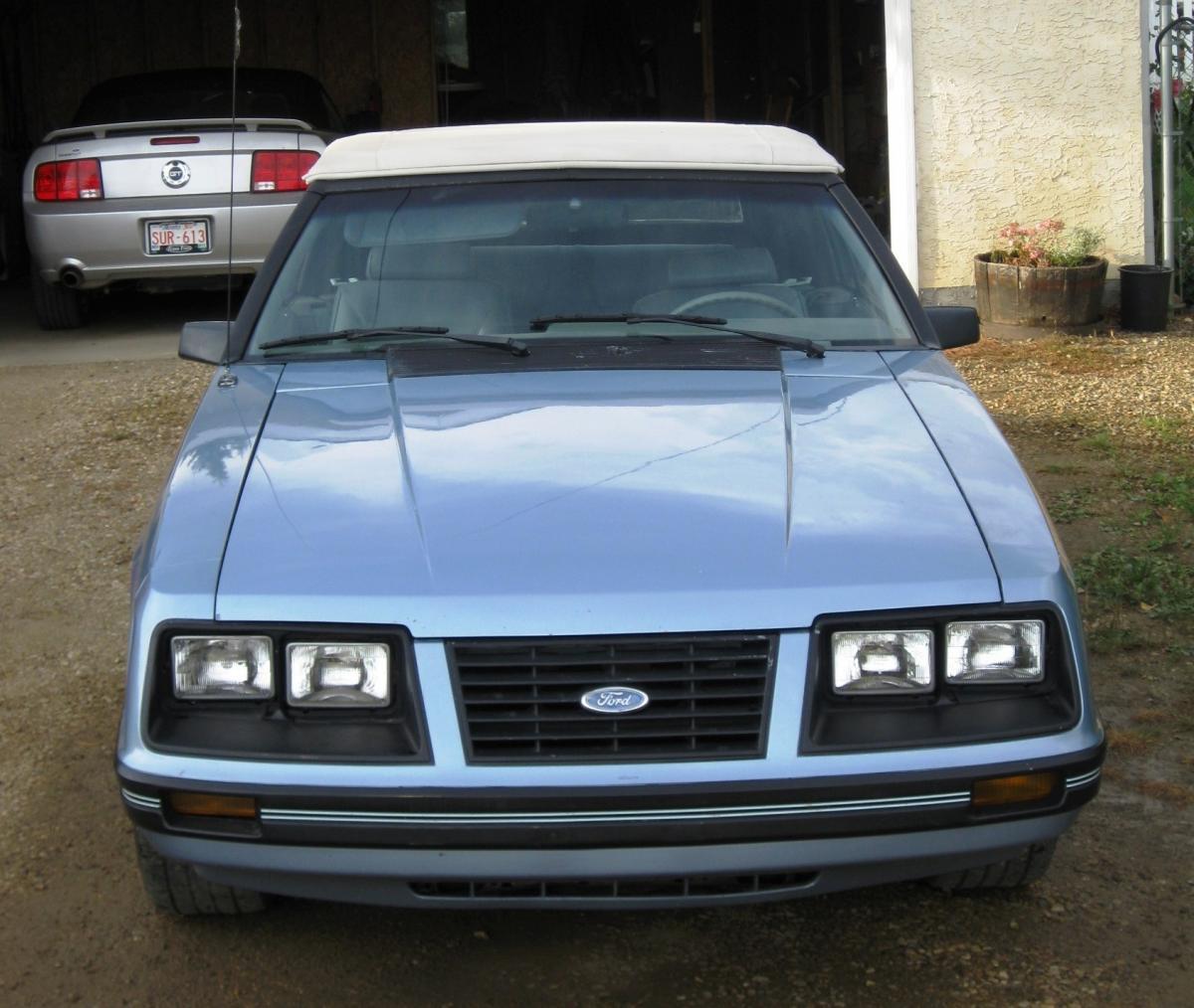 Light Academy Blue Glow 1983 Ford Mustang