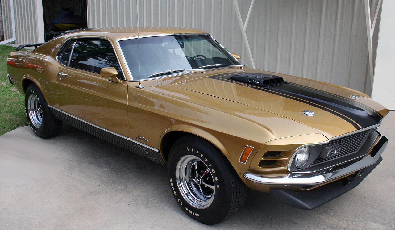 Medium Gold 1970 Ford Mustang