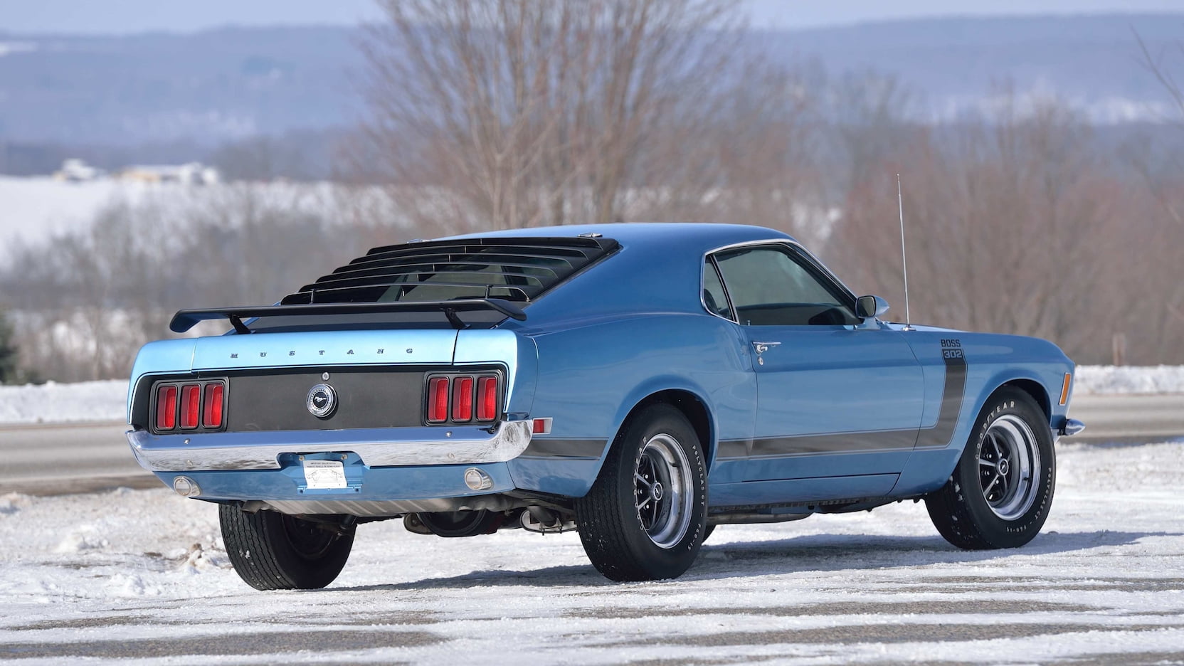 Medium Blue 1970 Ford Mustang