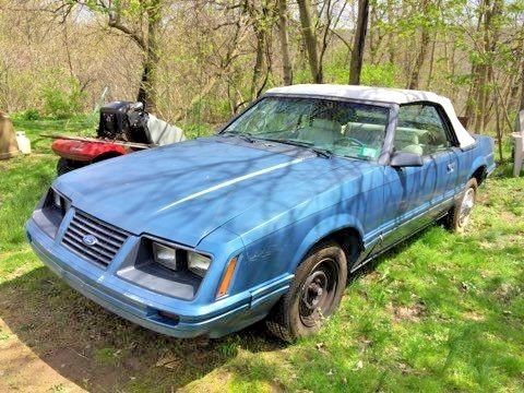 Dark Academy Blue 1983 Ford Mustang