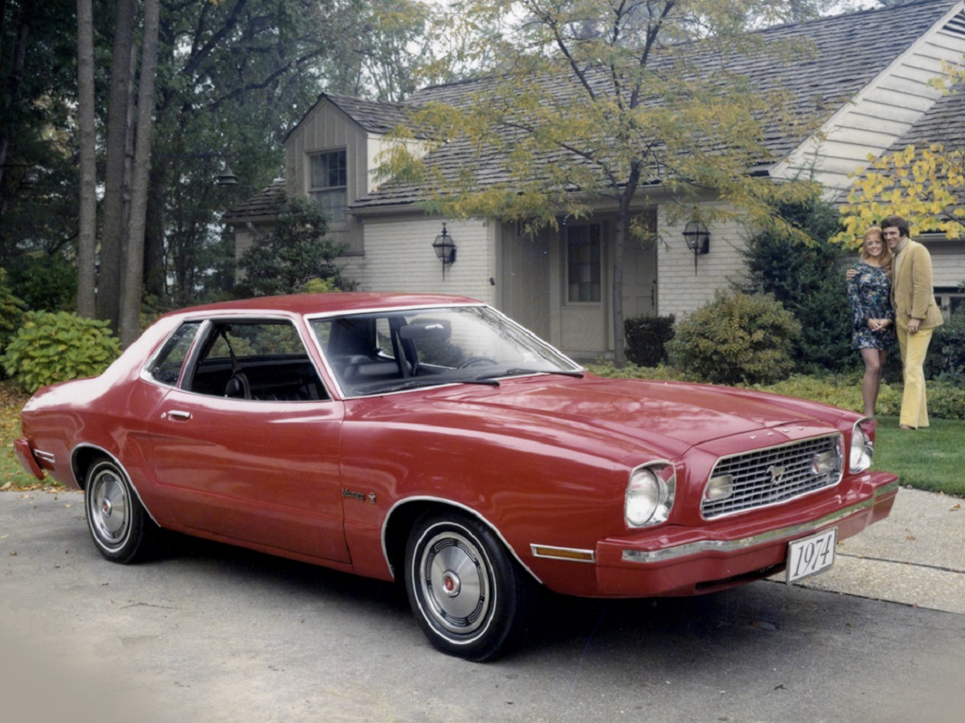 Dark Red 1974 Ford Mustang