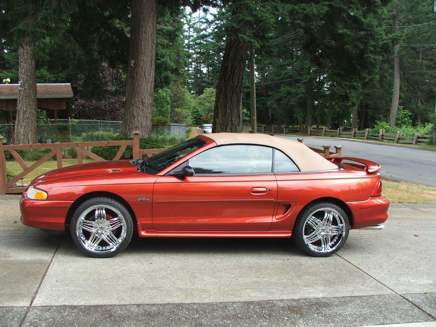 Autumn Orange 1997 Ford Mustang