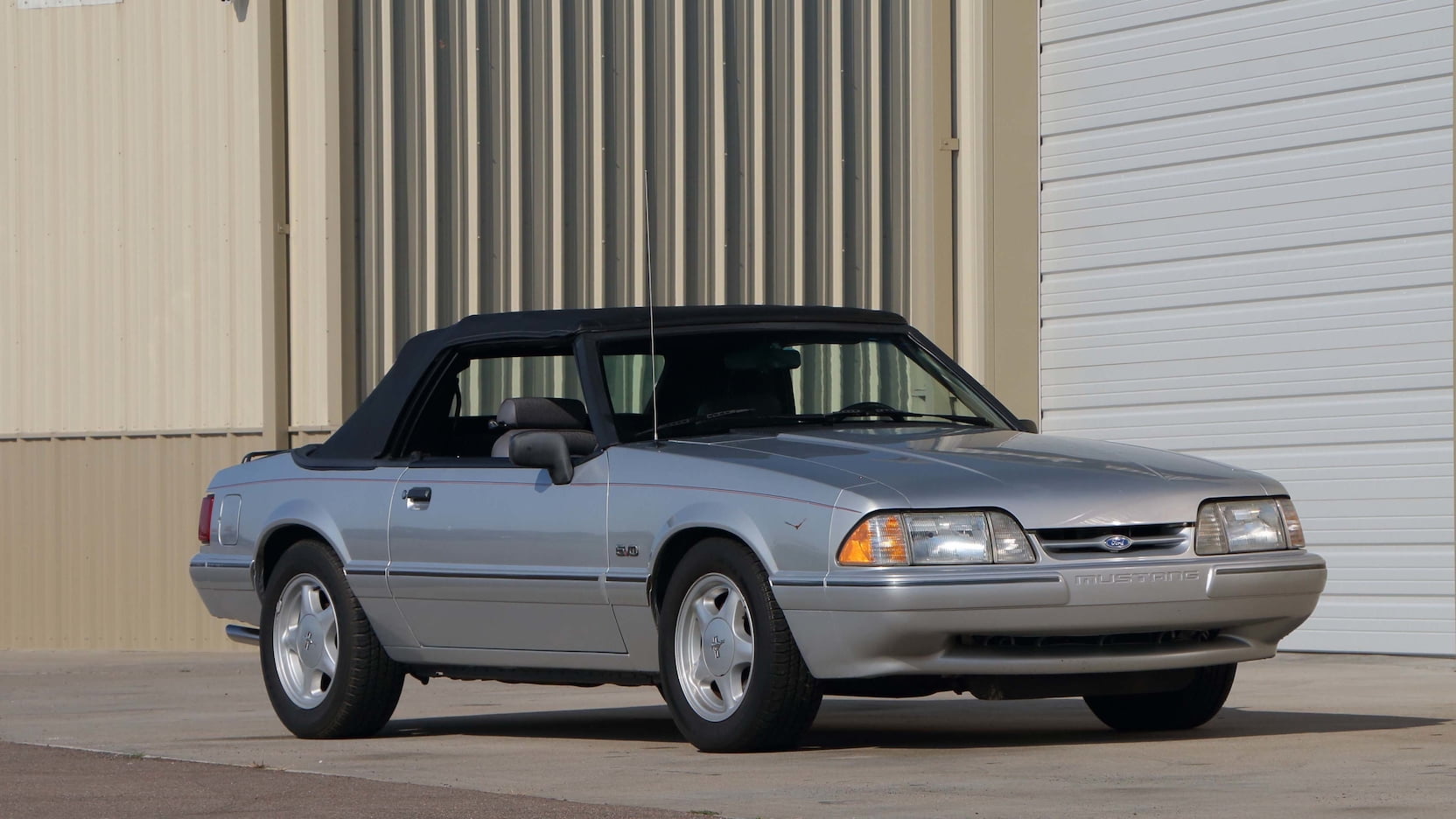 Silver 1993 Ford Mustang