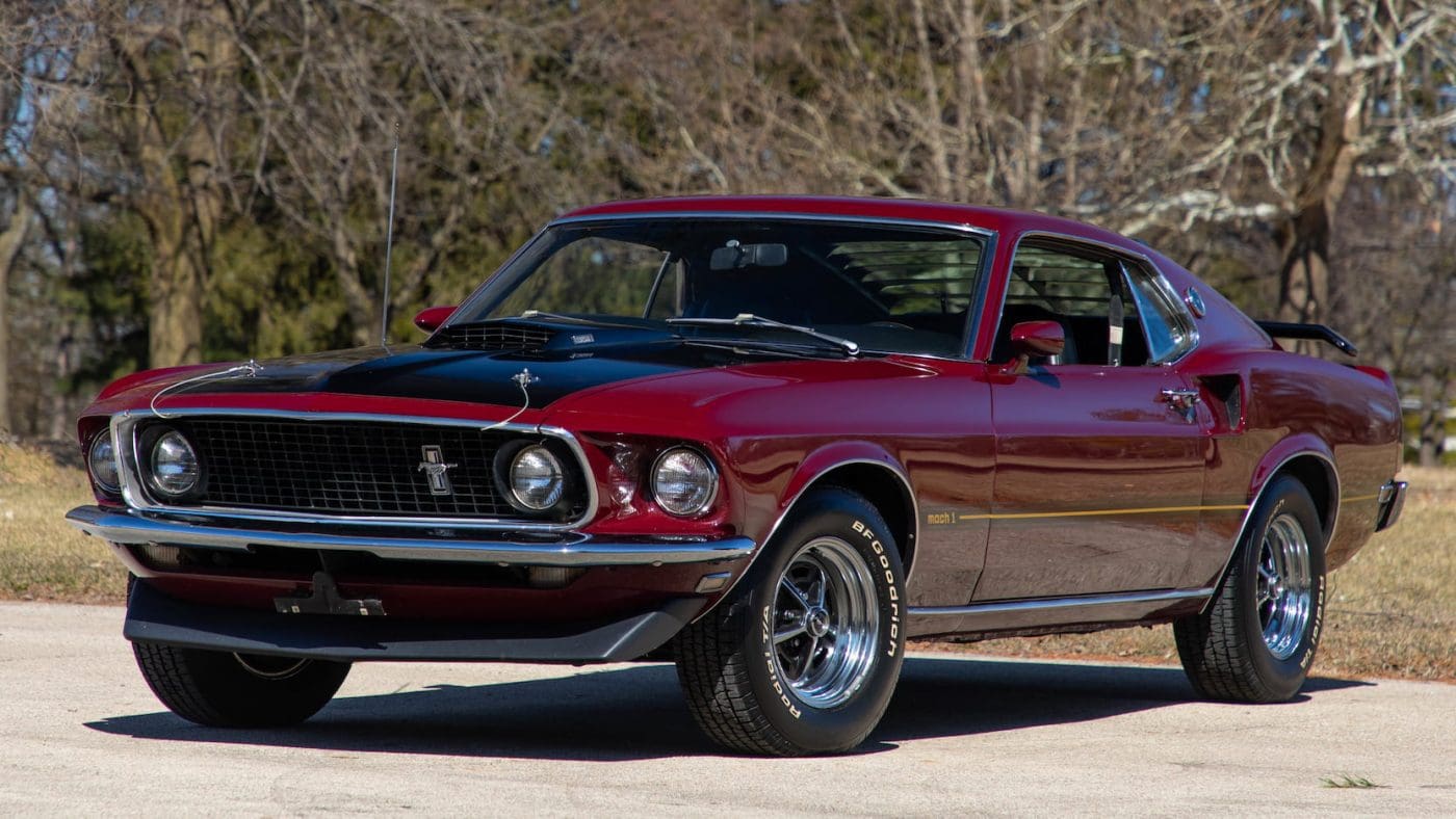 Royal Maroon 1969 Ford Mustang