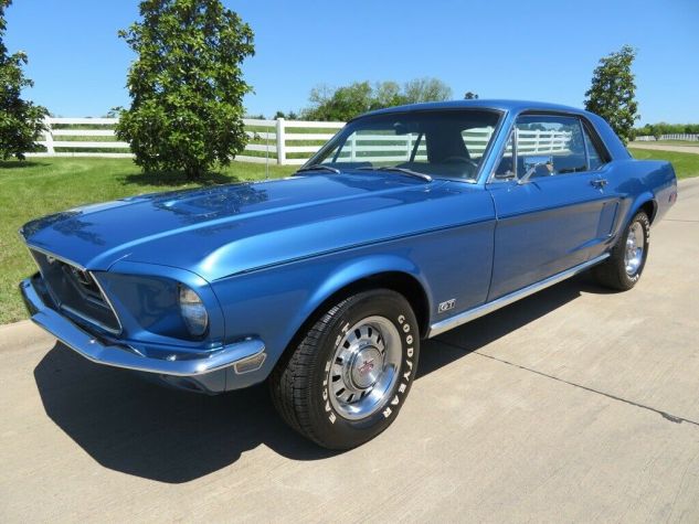 Acapulco Blue 1968 Ford Mustang