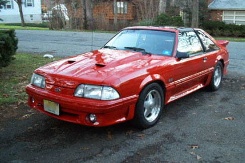 Scarlet Red 1988 Ford Mustang
