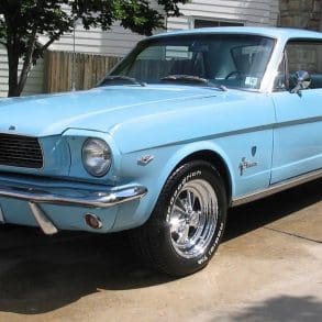 Columbine Blue 1966 Ford Mustang