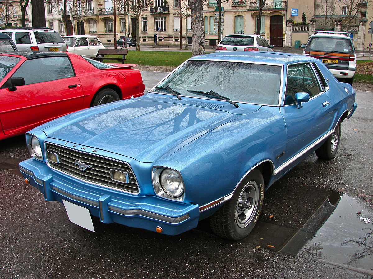 Medium Bright Blue 1974 Ford Mustang