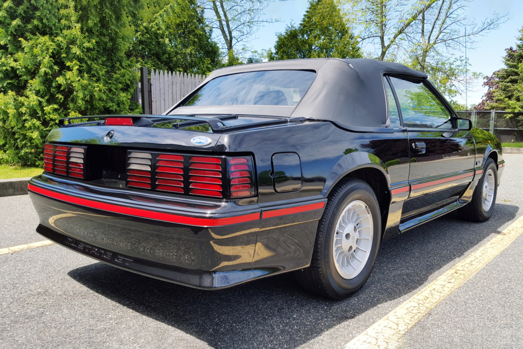 Black 1987 Ford Mustang