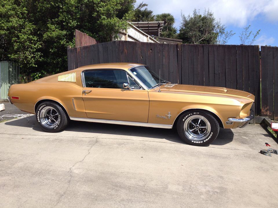 Spanish Gold 1968 Ford Mustang
