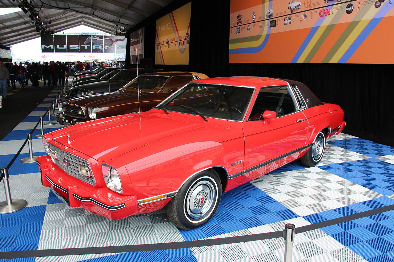 Bright Red 1975 Ford Mustang