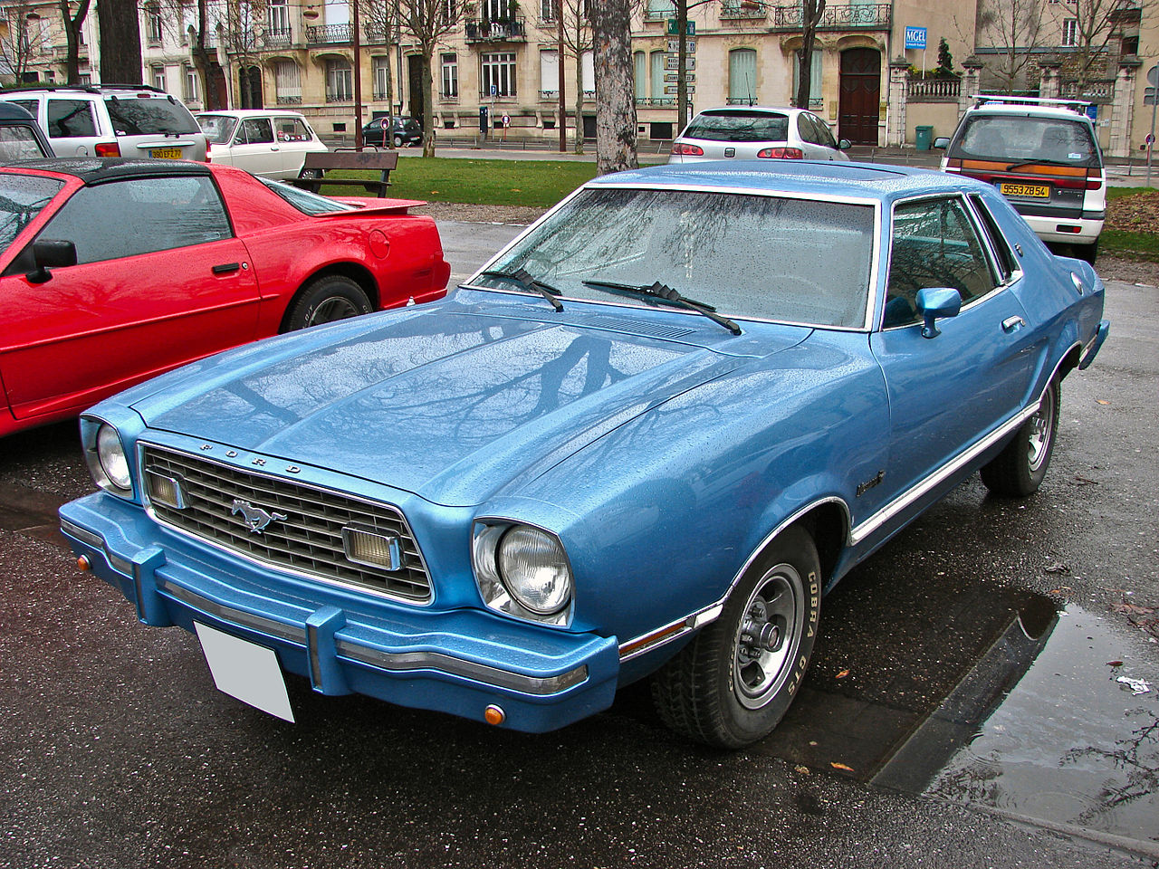 Light Aqua 1977 Ford Mustang