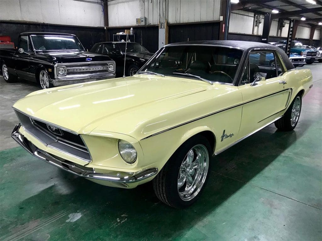 Meadowlark Yellow 1968 Ford Mustang