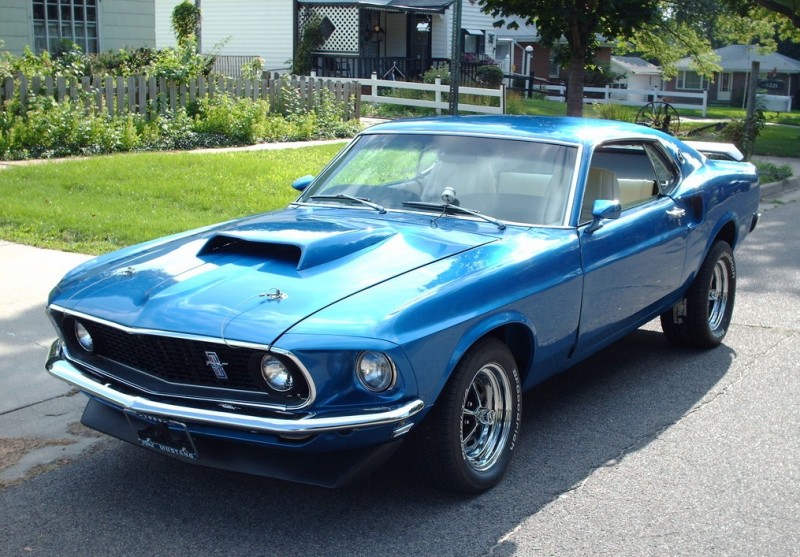 Bright Blue (Light Grabber Blue) 1974 Ford Mustang