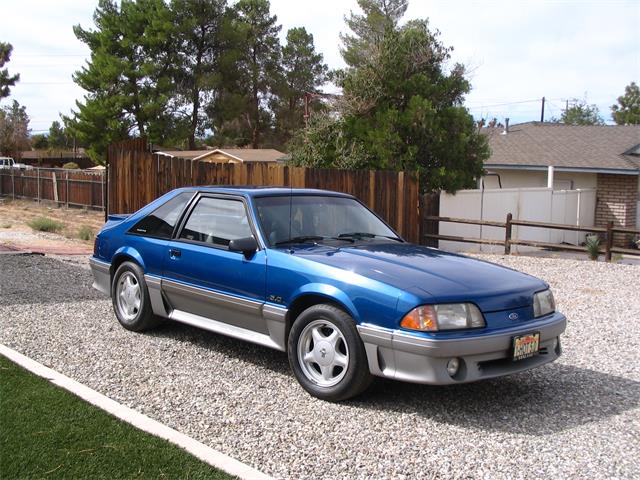 Twilight Blue 1991 Ford Mustang