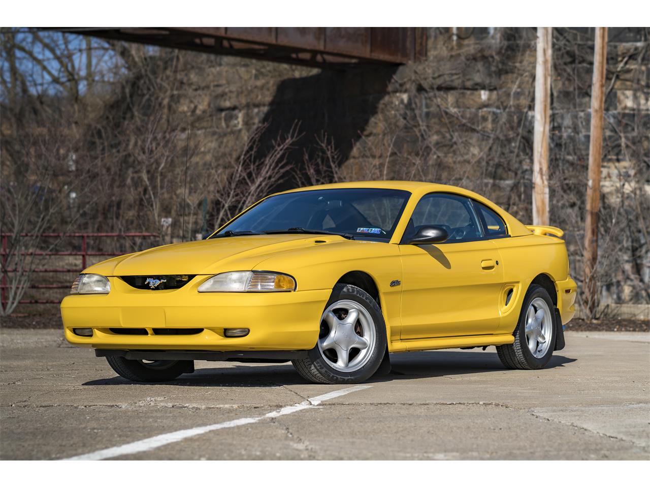 Chrome Yellow 1998 Ford Mustang