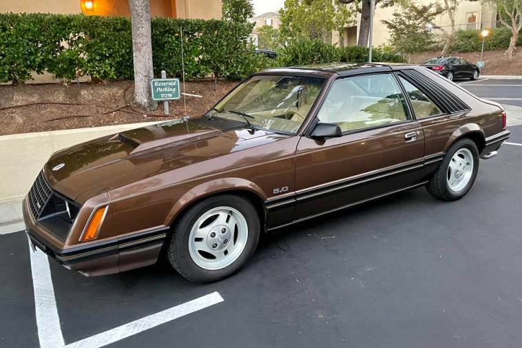 Dark Clove Brown 1985 Ford Mustang