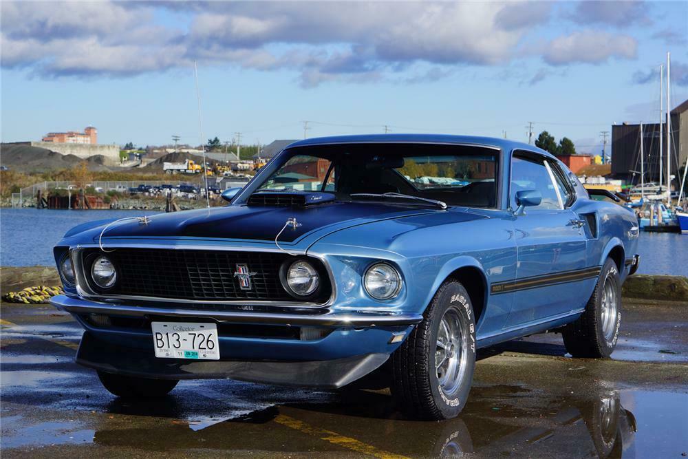 Winter Blue 1969 Ford Mustang