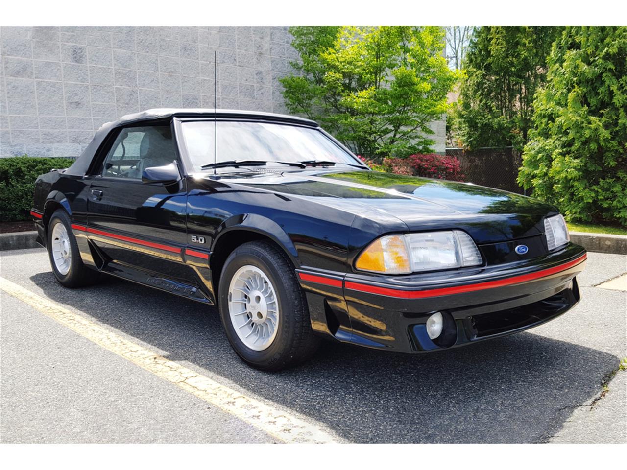 Black 1987 Ford Mustang