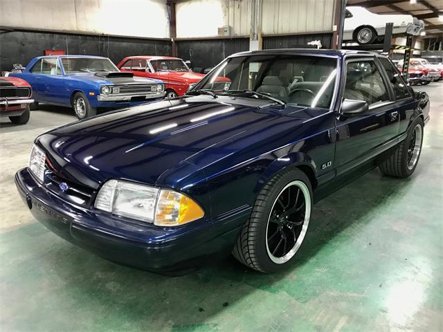 Twilight Blue 1992 Ford Mustang