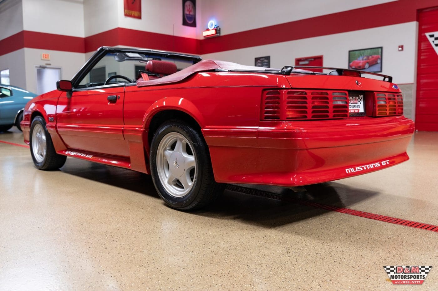 Bright Red 1991 Ford Mustang