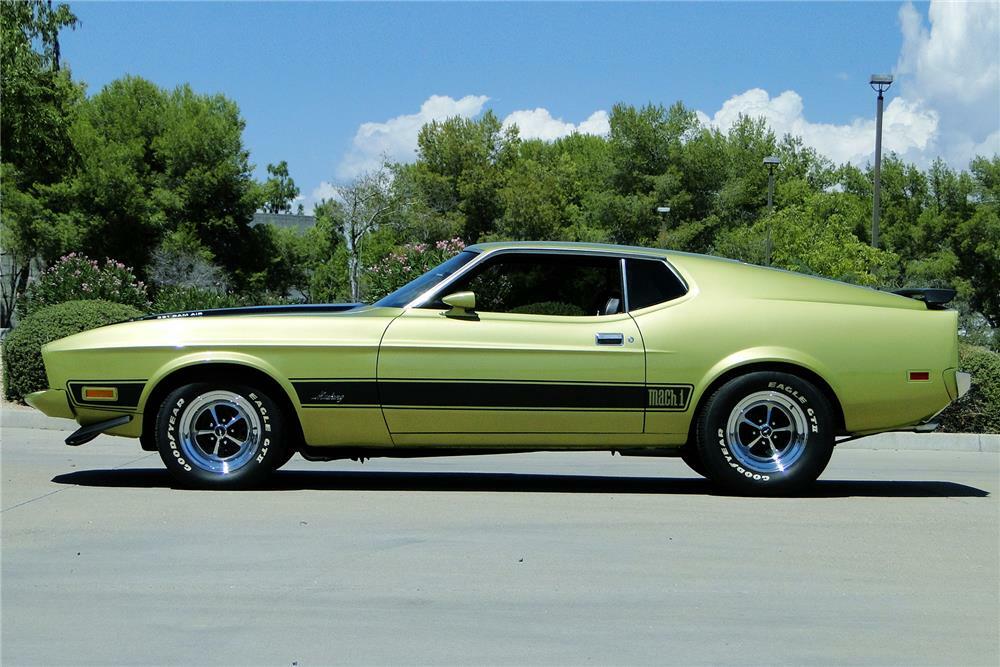Bright Green Glow 1973 Ford Mustang