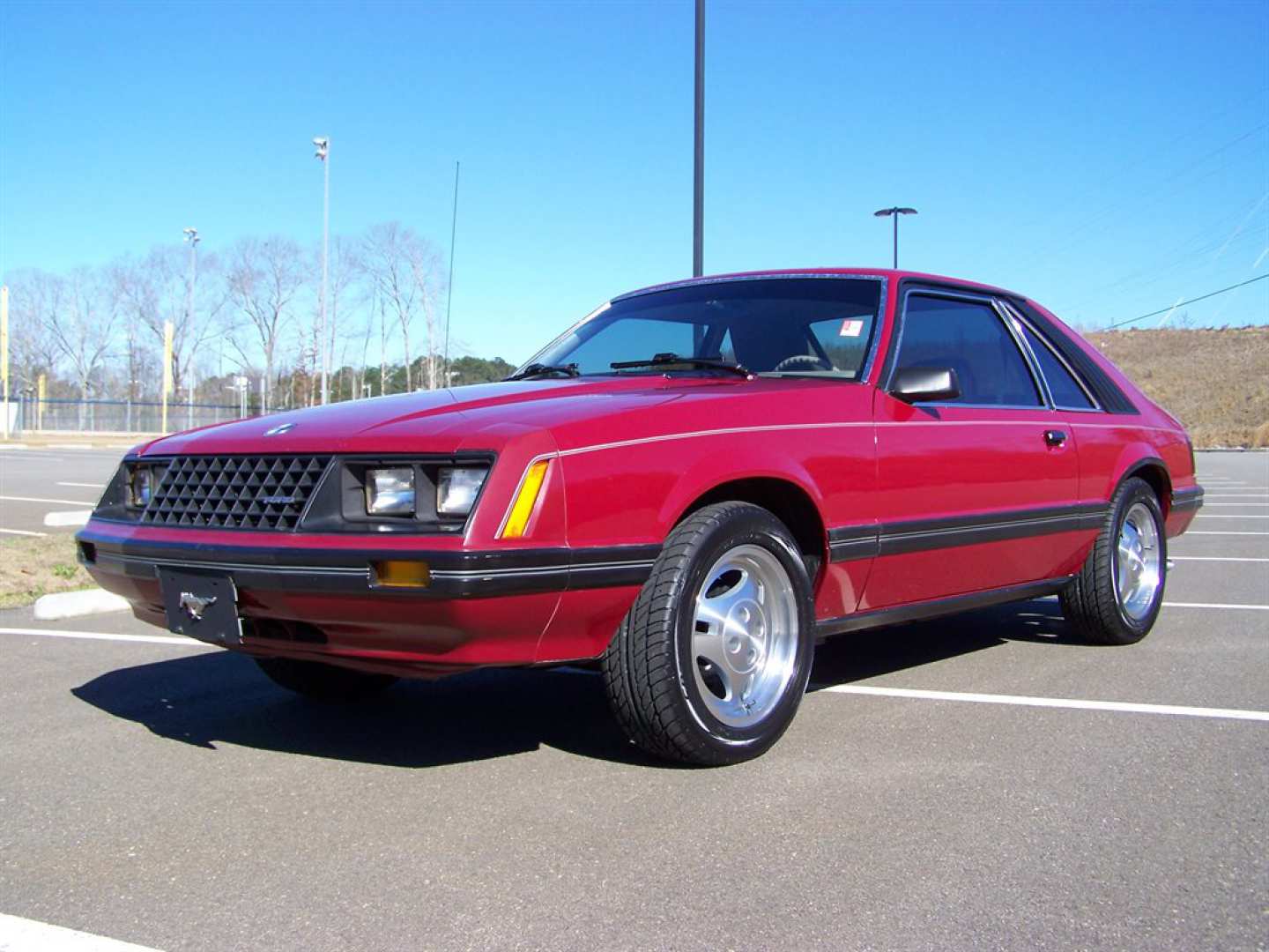 Bright Red 1981 Ford Mustang