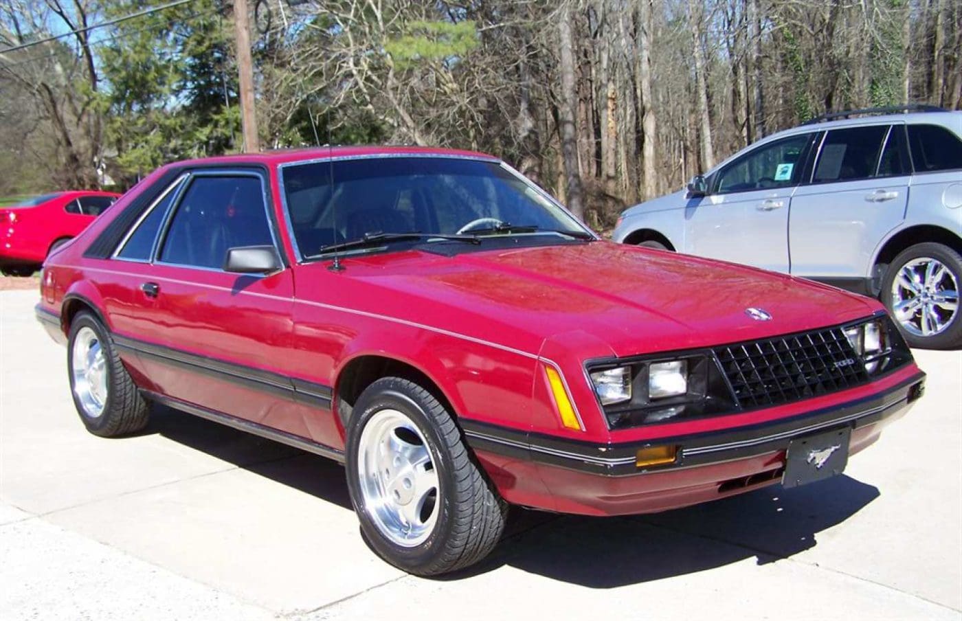 Medium Red 1981 Ford Mustang