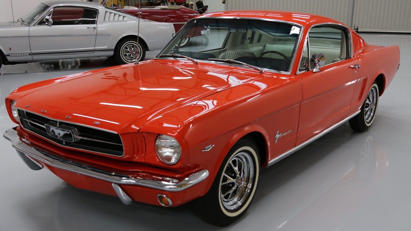 Poppy Red 1965 Ford Mustang