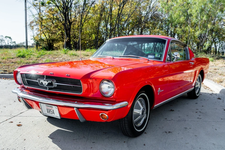Poppy Red 1965 Ford Mustang