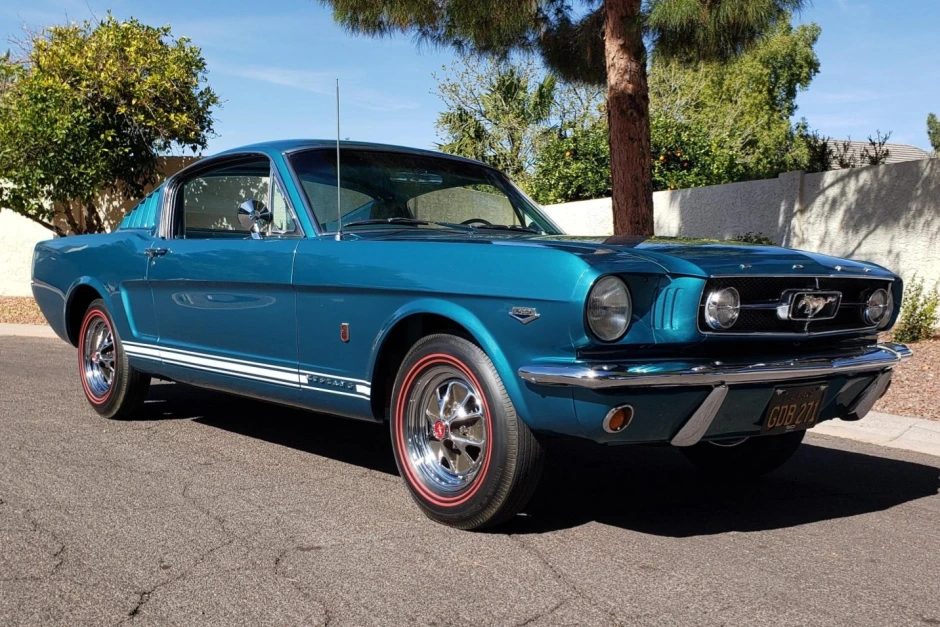 Twilight Turquoise 1965 Ford Mustang