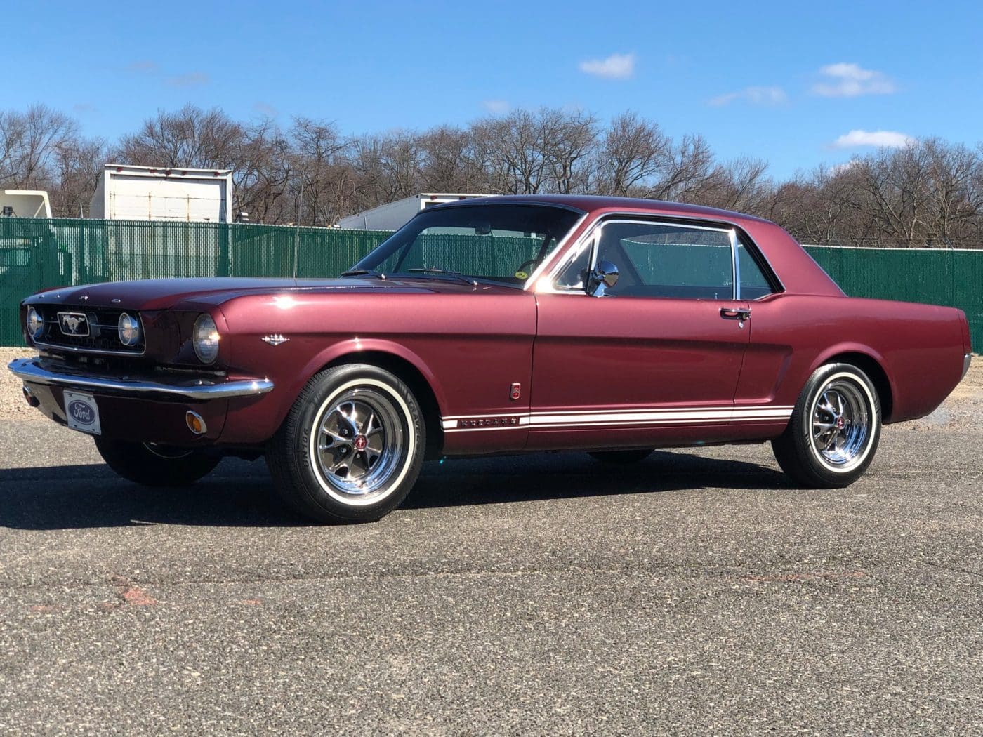 Vintage Burgundy 1966 Ford Mustang