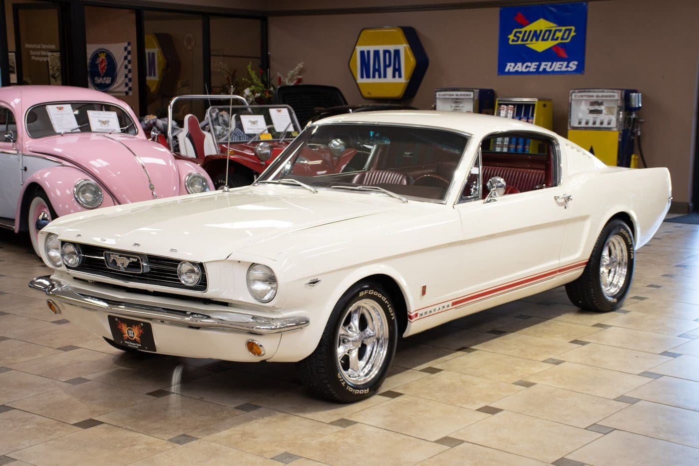 Wimbledon White 1966 Ford Mustang