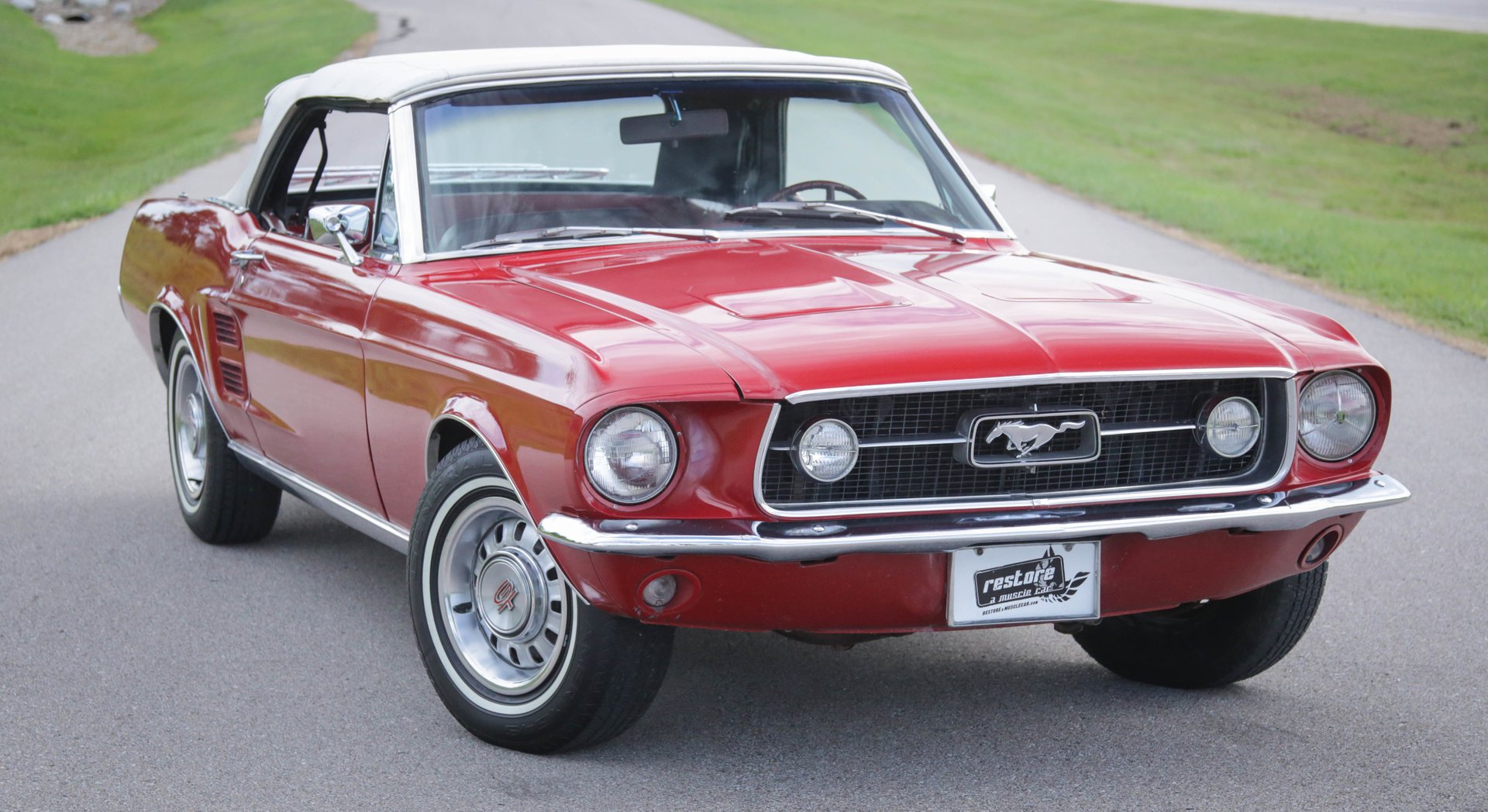 Red 1967 Ford Mustang