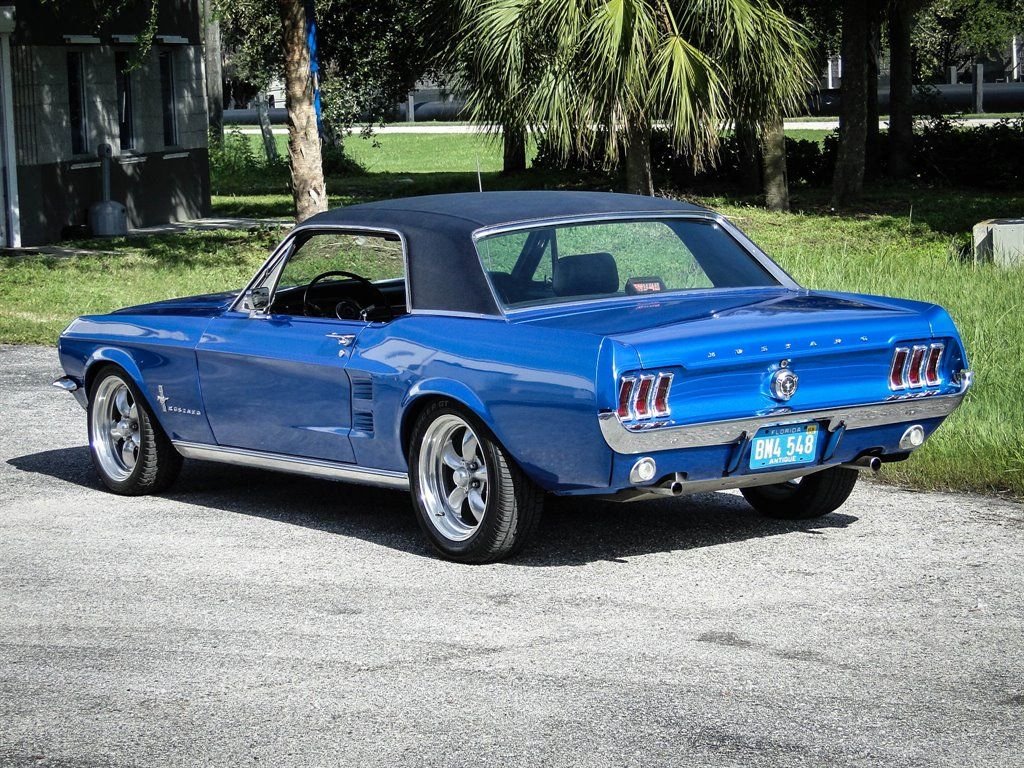 Dark Blue 1967 Ford Mustang