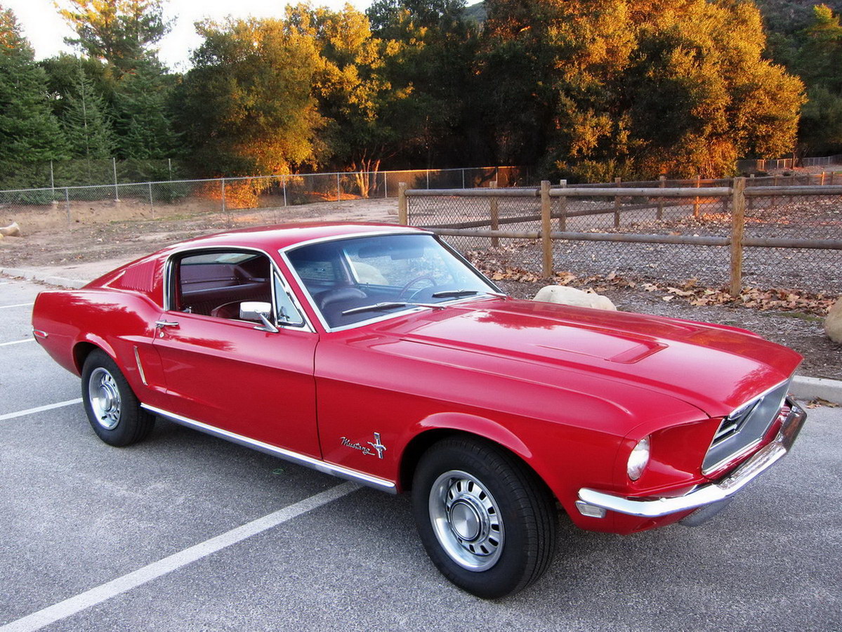 Candy Apple Red 1968 Ford Mustang